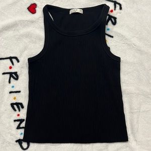 Cotton:on Black ribbed tank top. Size small.